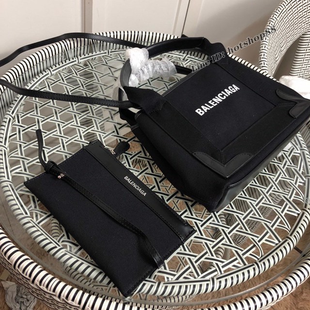 Balenciaga專櫃爆款小號購物袋手提帆布包 巴黎世家新版一行字帆布字母包 fyj1841